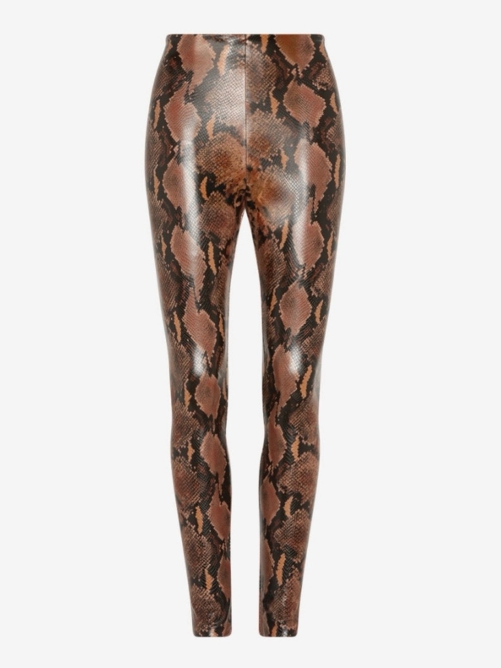 NWT Commando Faux Leather Animal Legging Tawny Python Size Medium
